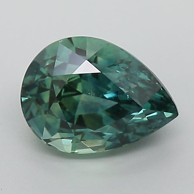 7.7x5.8mm Teal Pear Montana Sapphire