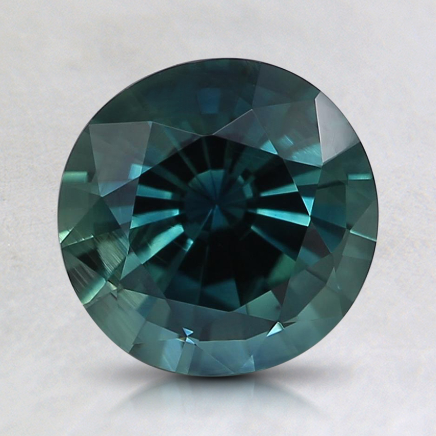 7.5mm Unheated Teal Round Sapphire