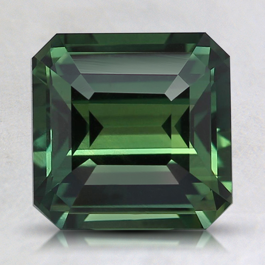 7.6mm Teal Asscher Sapphire