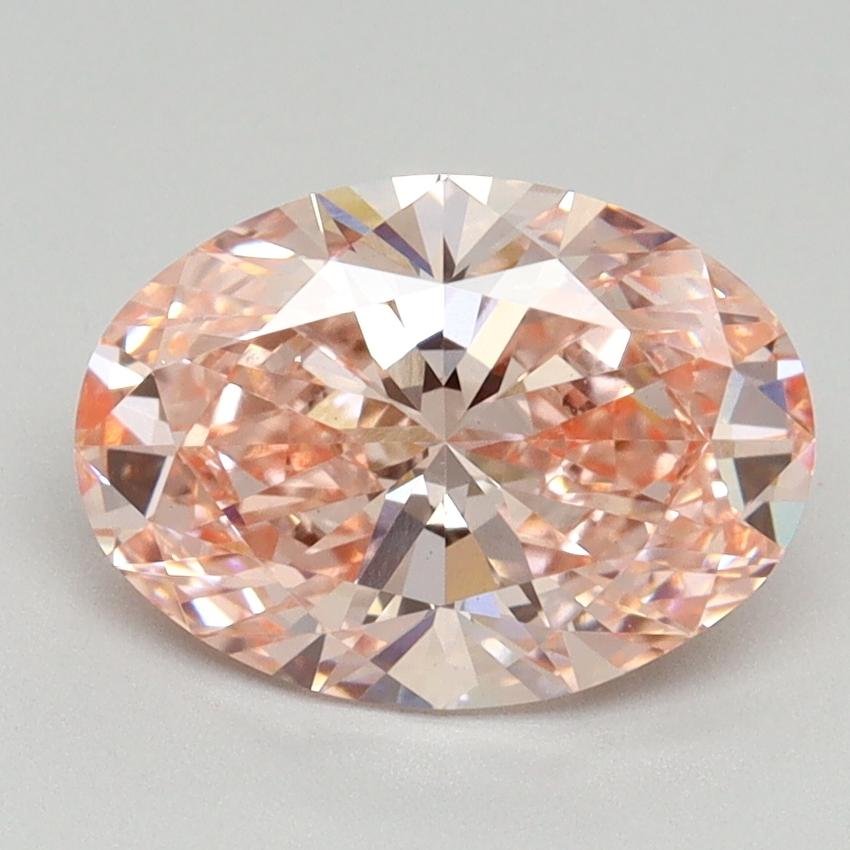 2.04 Ct. Fancy Vivid Pink Oval Lab Grown Diamond