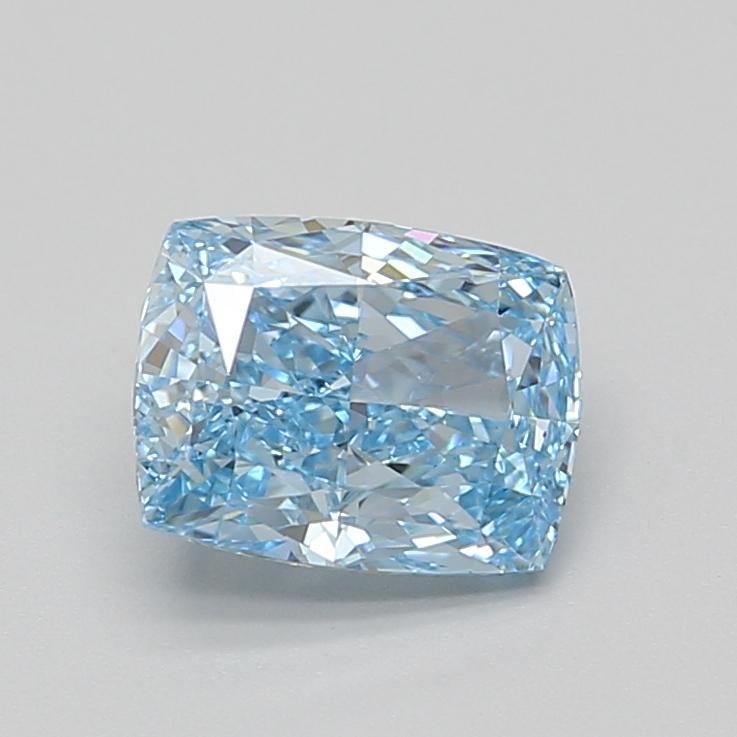 2.07 Ct. Fancy Vivid Blue Cushion Lab Grown Diamond