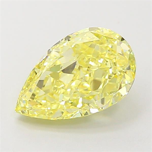 1.67 Ct. Fancy Intense Yellow Pear Lab Grown Diamond