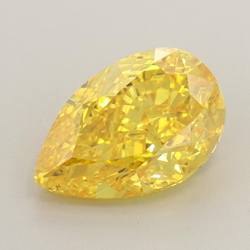 1.50 Ct. Fancy Vivid  Yellow Pear Lab Grown Diamond