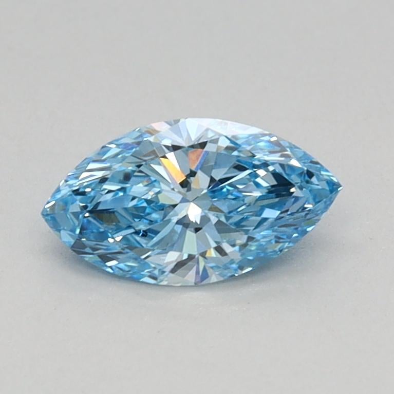 0.35 Ct. Fancy Vivid Blue Marquise Lab Grown Diamond