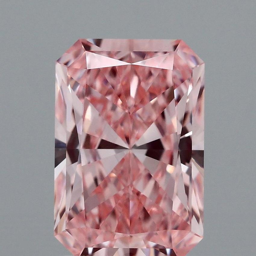 2.03 Ct. Fancy Vivid Pink Radiant Lab Grown Diamond