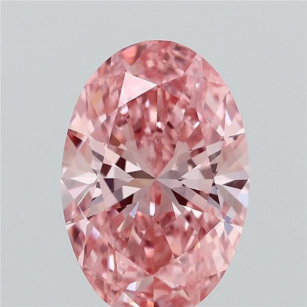 1.05 Ct. Fancy Vivid Pink Oval Lab Grown Diamond