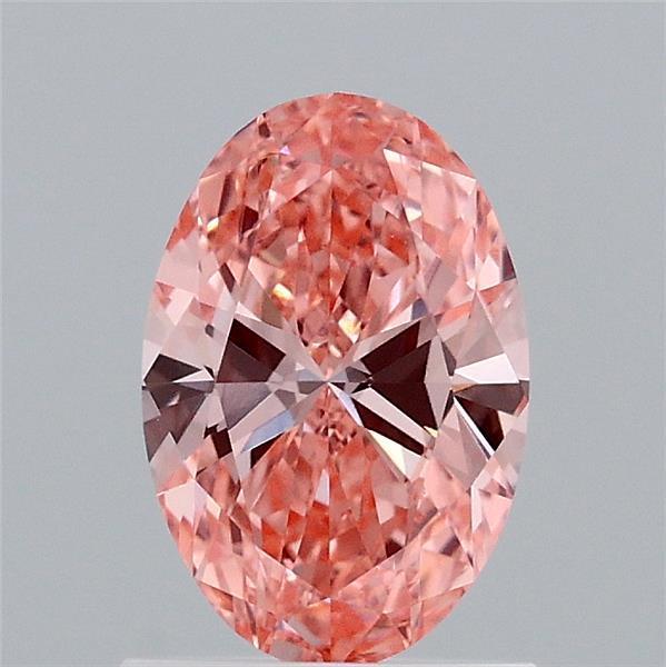1.00 Ct. Fancy Vivid Pink Oval Lab Grown Diamond