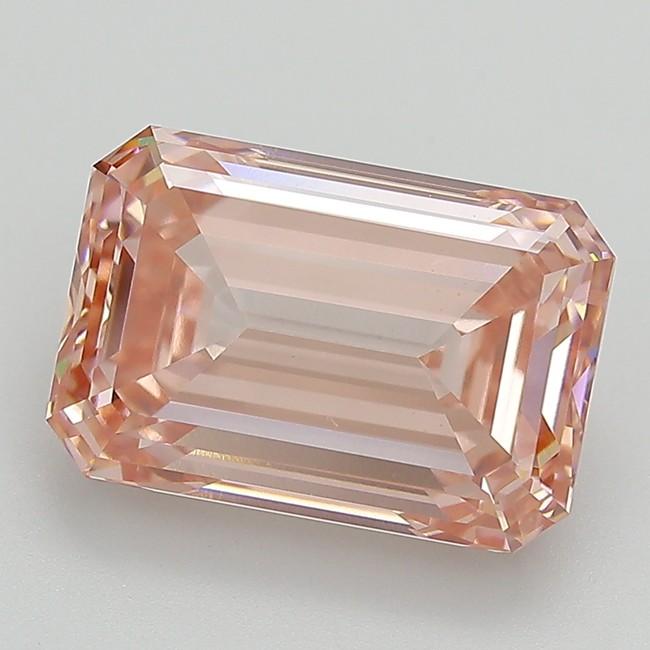 7.25 Ct. Fancy Vivid  Pink Emerald Lab Grown Diamond
