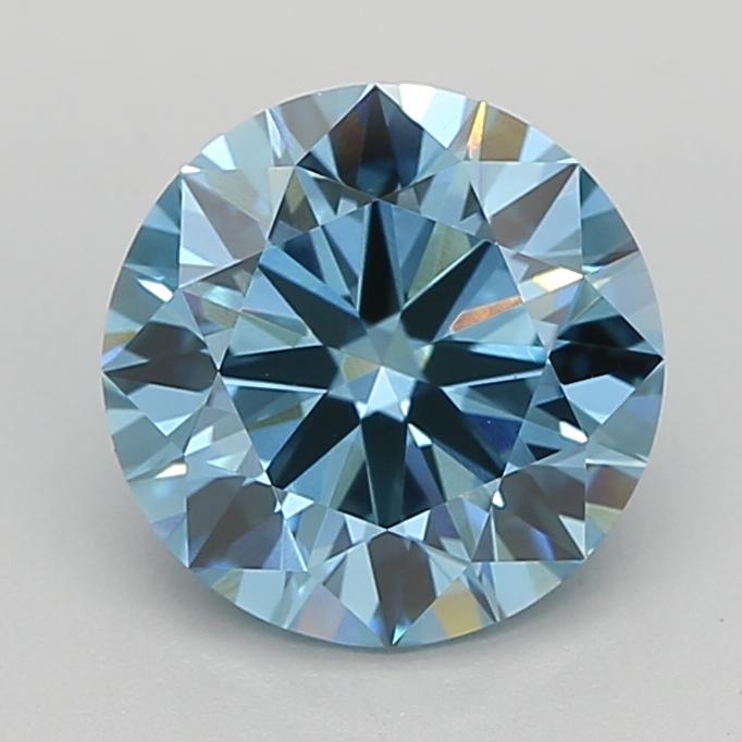 2.00 Ct. Fancy Vivid  Blue Round Lab Grown Diamond