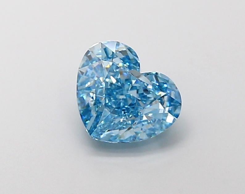 2.00 Ct. Fancy Vivid  Blue Heart Lab Grown Diamond