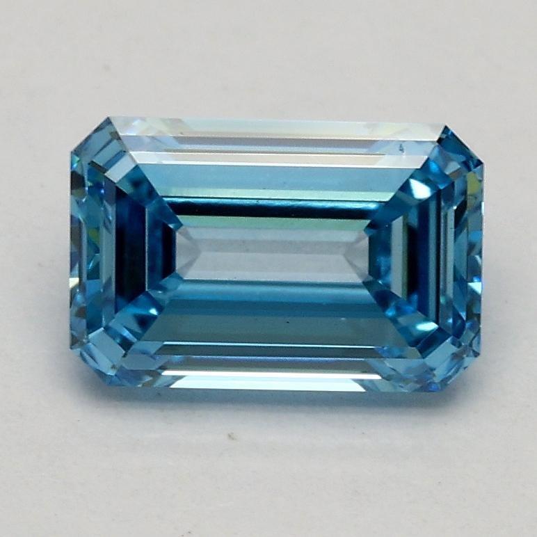 1.04 Ct. Fancy Vivid Blue Emerald Lab Grown Diamond