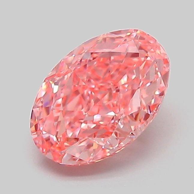 1.08 Ct. Fancy Vivid Pink Oval Lab Grown Diamond