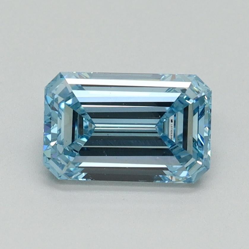 1.15 Ct. Fancy Vivid Blue Emerald Lab Grown Diamond