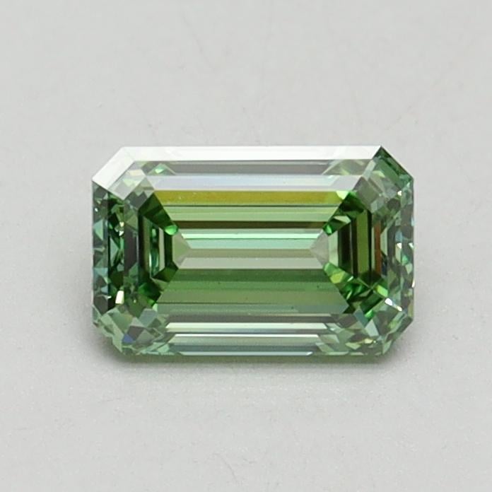 0.65 Ct. Fancy Intense Green Emerald Lab Grown Diamond