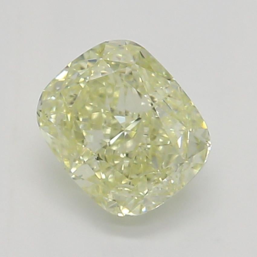 0.51 Ct. Fancy Light Yellow Cushion Diamond