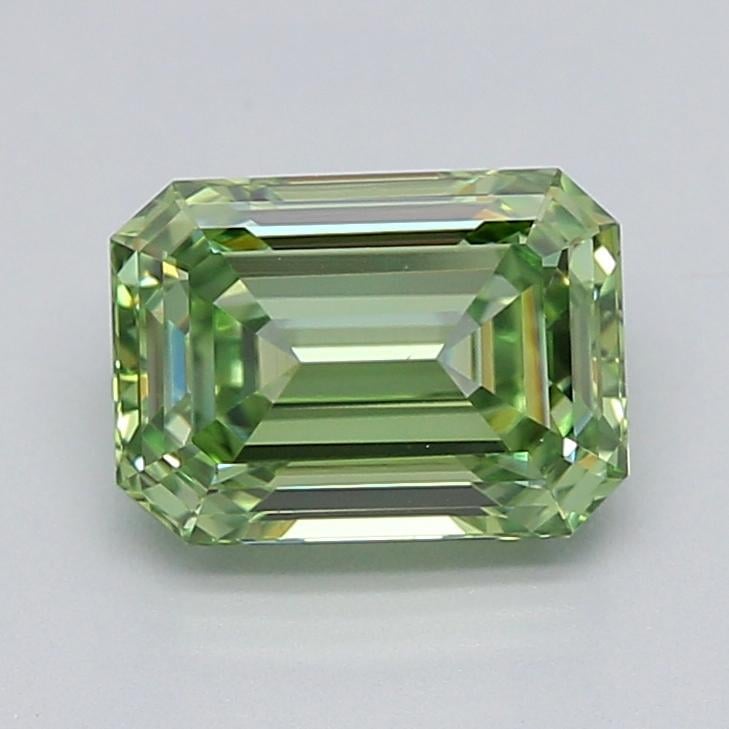 1.51 Ct. Fancy Vivid  Green Emerald Lab Grown Diamond