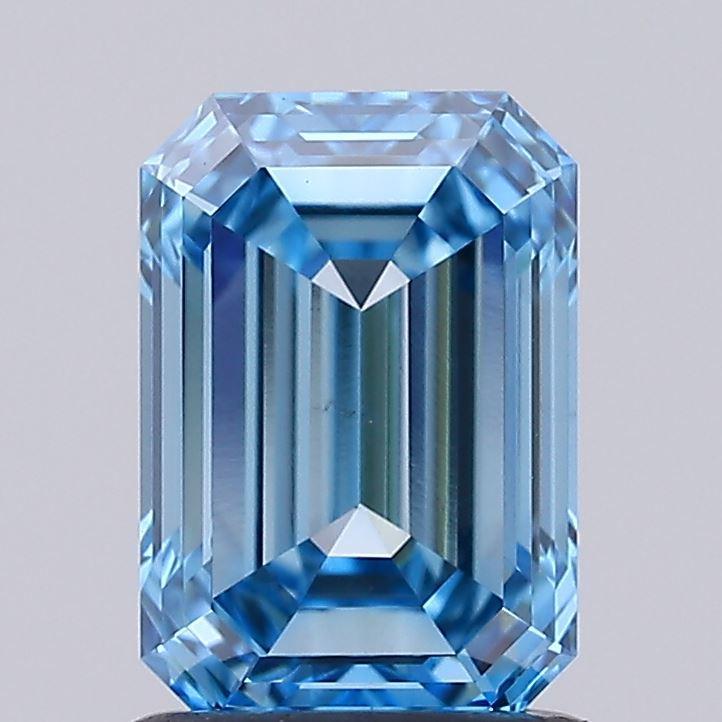 1.52 Ct. Fancy Intense Blue Emerald Lab Grown Diamond