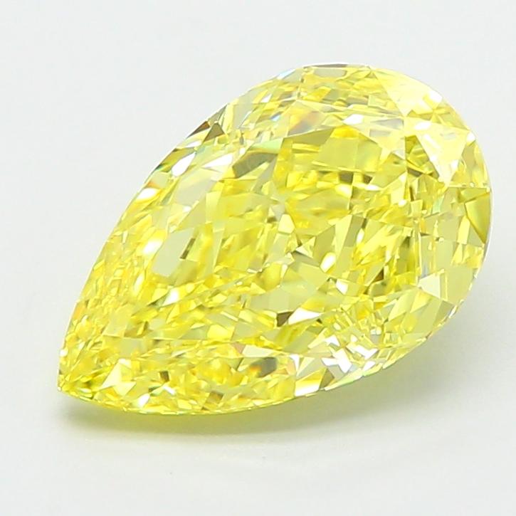 2.75 Ct. Fancy Intense  Yellow Pear Lab Grown Diamond