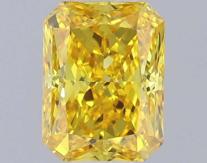 0.48 Ct. Fancy Vivid Yellow Radiant Lab Grown Diamond