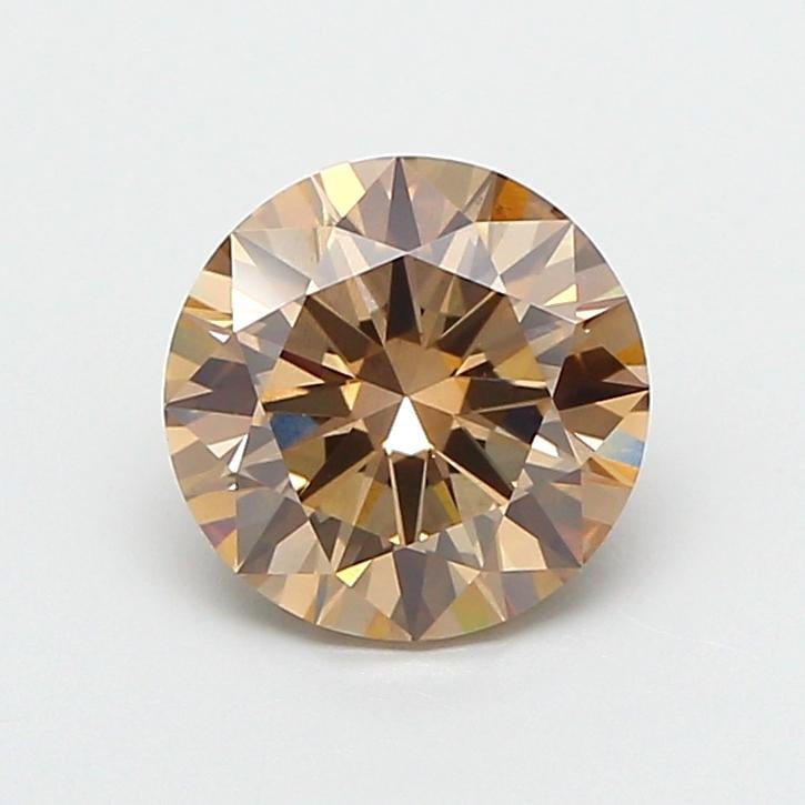 2.03 Ct. Fancy Light  Brown Round Lab Grown Diamond