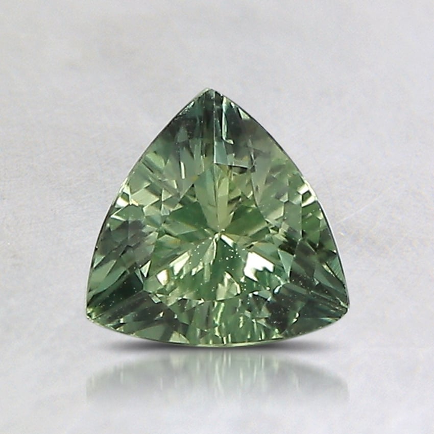 6.2mm Unheated Green Trillion Montana Sapphire