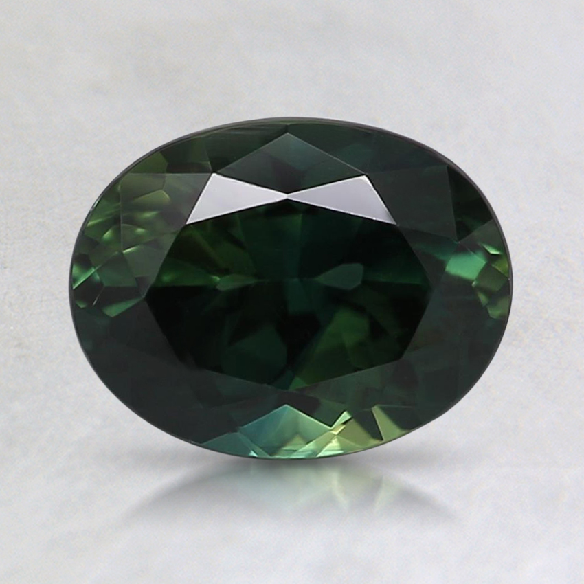 7.7x6mm Unheated Teal Oval Australian Sapphire