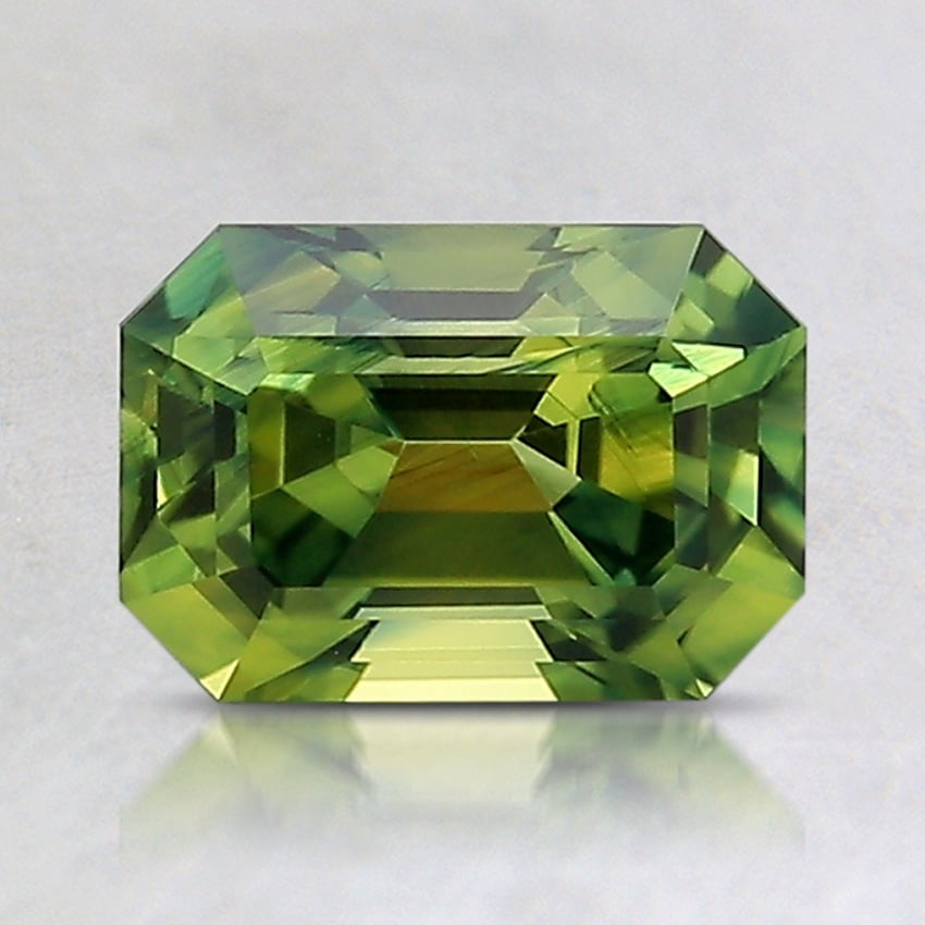 7.6x5.3mm Unheated Bi-Color Emerald Australian Sapphire