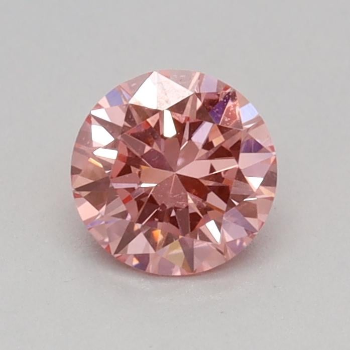 0.31 Ct. Fancy Vivid Pink Round Lab Grown Diamond