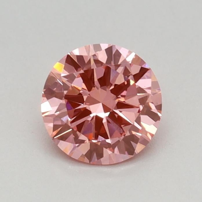0.44 Ct. Fancy Vivid Pink Round Lab Grown Diamond