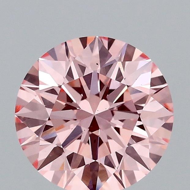 1.34 Ct. Fancy Vivid Pink Round Lab Grown Diamond