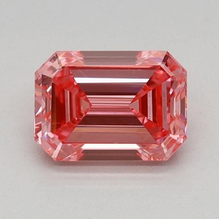 0.73 Ct. Fancy Vivid Pink Emerald Lab Grown Diamond