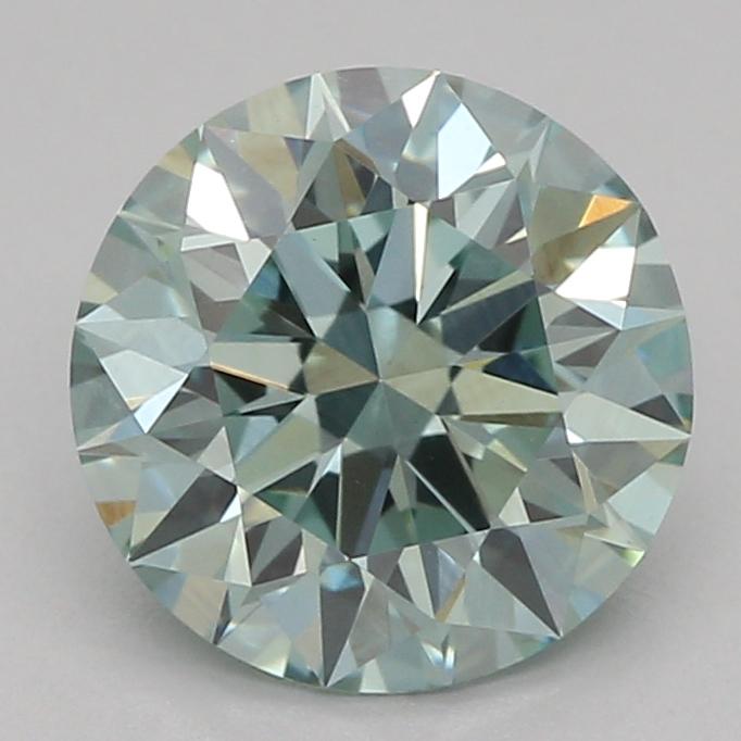 1.05 Ct. Fancy Vivid Green Round Lab Grown Diamond