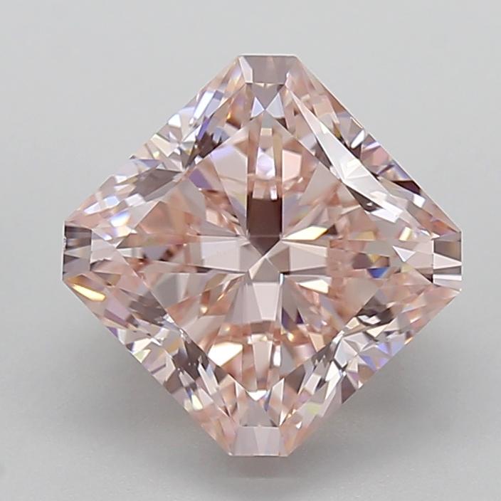 4.50 Ct. Fancy Intense Pink Radiant Lab Grown Diamond
