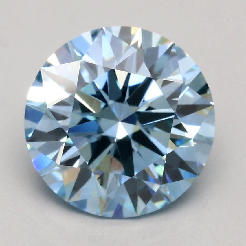 2.00 Ct. Fancy Blue Round Lab Grown Diamond