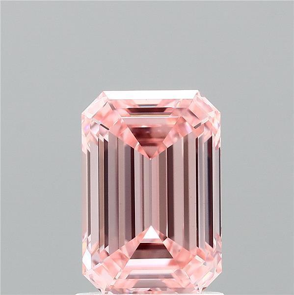 1.53 Ct. Fancy Vivid Pink Emerald Lab Grown Diamond