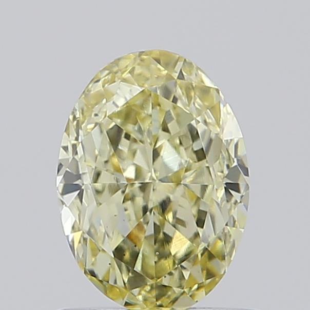 1.00 Ct. Fancy Light Yellow Oval Lab Grown Diamond