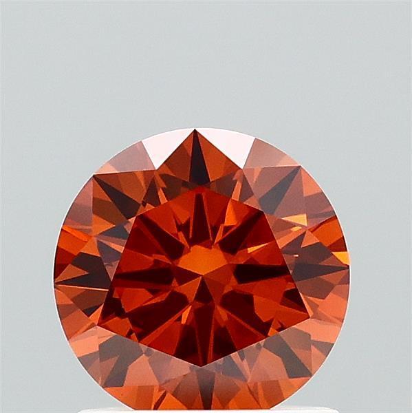 1.09 Ct. Fancy Brownish Orange Round Lab Grown Diamond