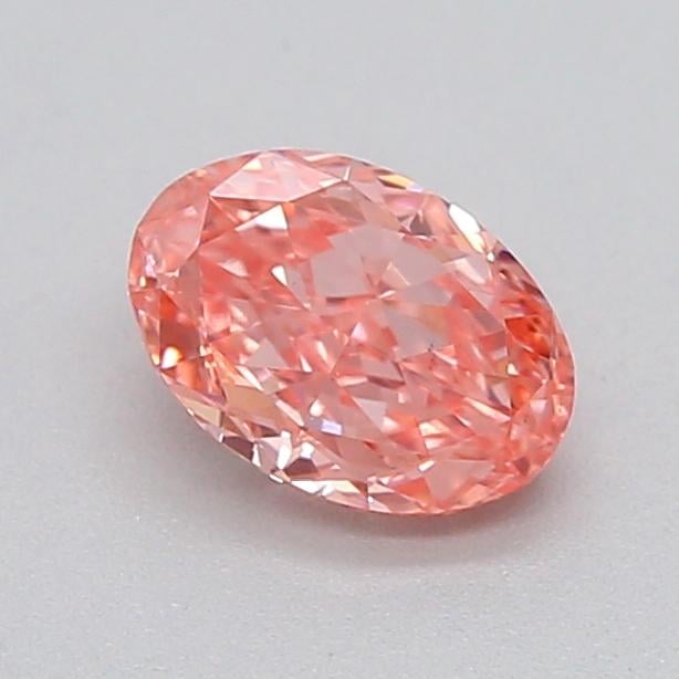 0.33 Ct. Fancy Vivid  Pink Oval Lab Grown Diamond
