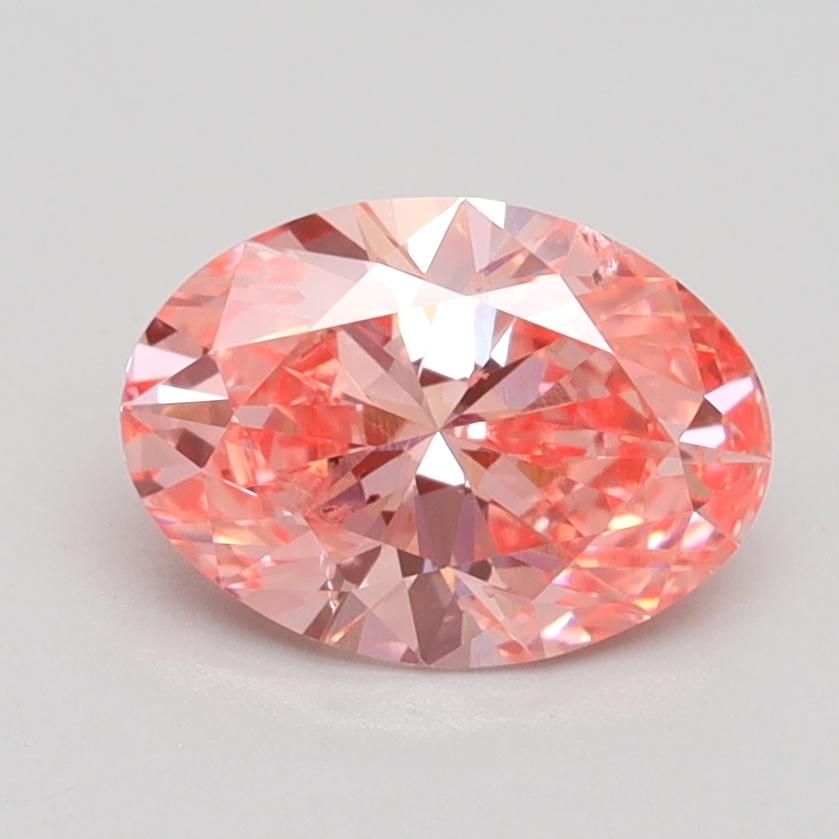 1.34 Ct. Fancy Vivid Pink Oval Lab Grown Diamond