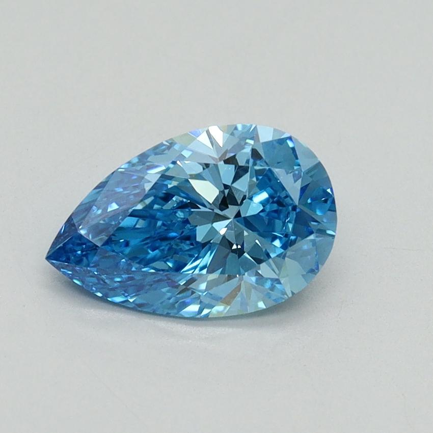 1.10 Ct. Fancy Vivid Blue Pear Lab Grown Diamond