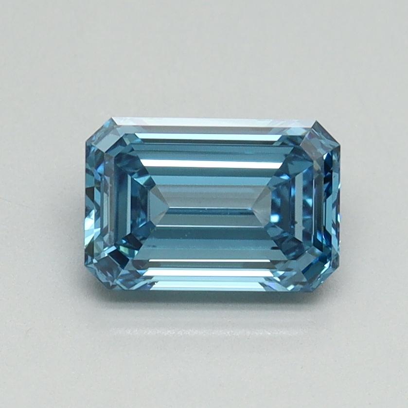 1.02 Ct. Fancy Vivid Blue Emerald Lab Grown Diamond
