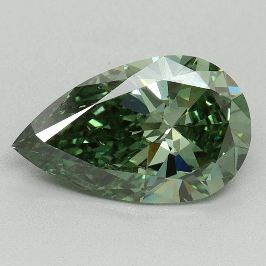 1.50 Ct. Fancy Vivid Green Pear Lab Grown Diamond