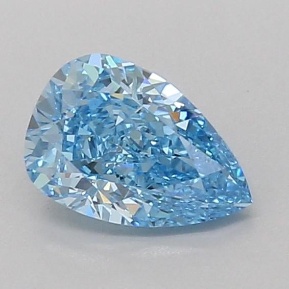 1.06 Ct. Fancy Vivid Blue Pear Lab Grown Diamond