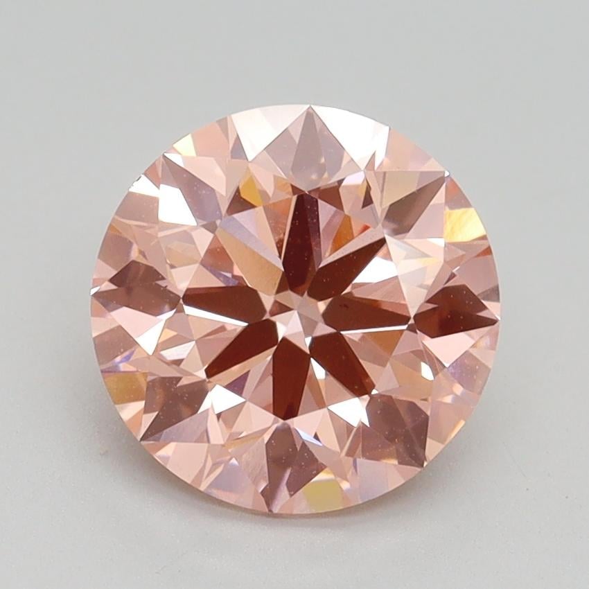 2.31 Ct. Fancy Intense Pink Round Lab Grown Diamond