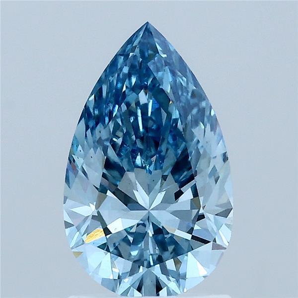 1.50 Ct. Fancy Vivid Blue Pear Lab Grown Diamond
