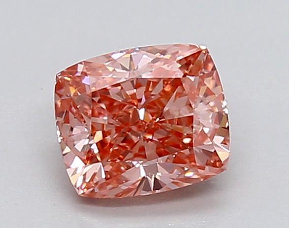 0.72 Ct. Fancy Vivid Pink Cushion Lab Grown Diamond