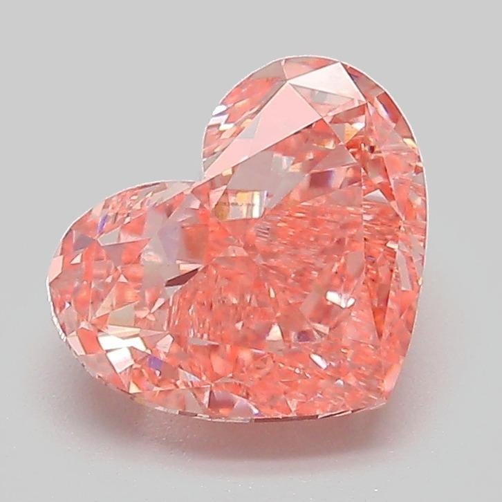 2.00 Ct. Fancy Vivid  Pink Heart Lab Grown Diamond