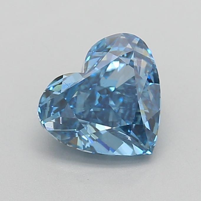 2.01 Ct. Fancy Vivid Blue Heart Lab Grown Diamond