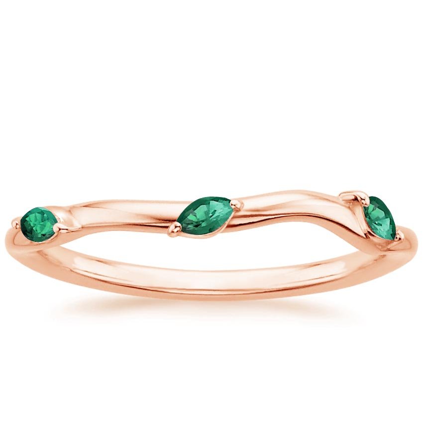 Rose gold diamond engagement ring with surprise diamond details