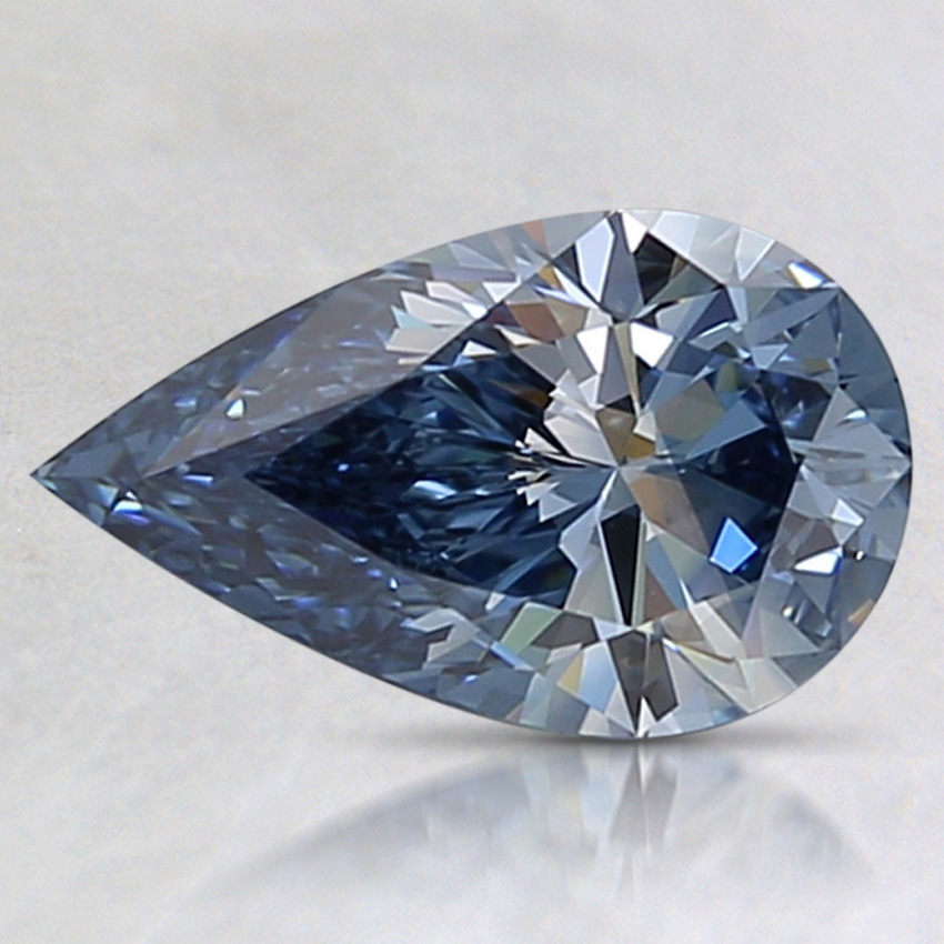 1.07 Ct. Fancy Vivid Blue Pear Lab Grown Diamond